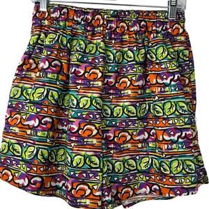Vintage Victoria Multicolor 90's Abstract Print "Fresh Prince" Shorts Size Large